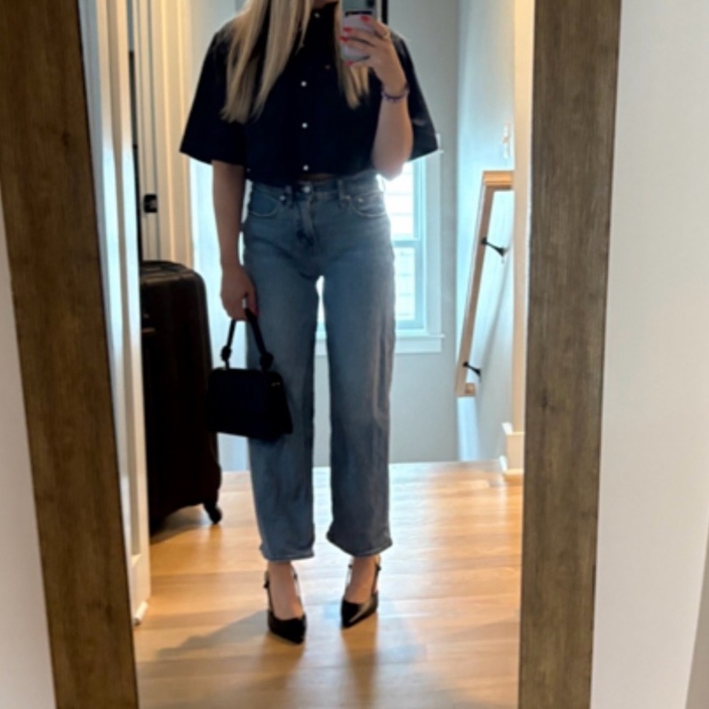 Re/Done Oversized crop button down - size L - Picture 6 of 6